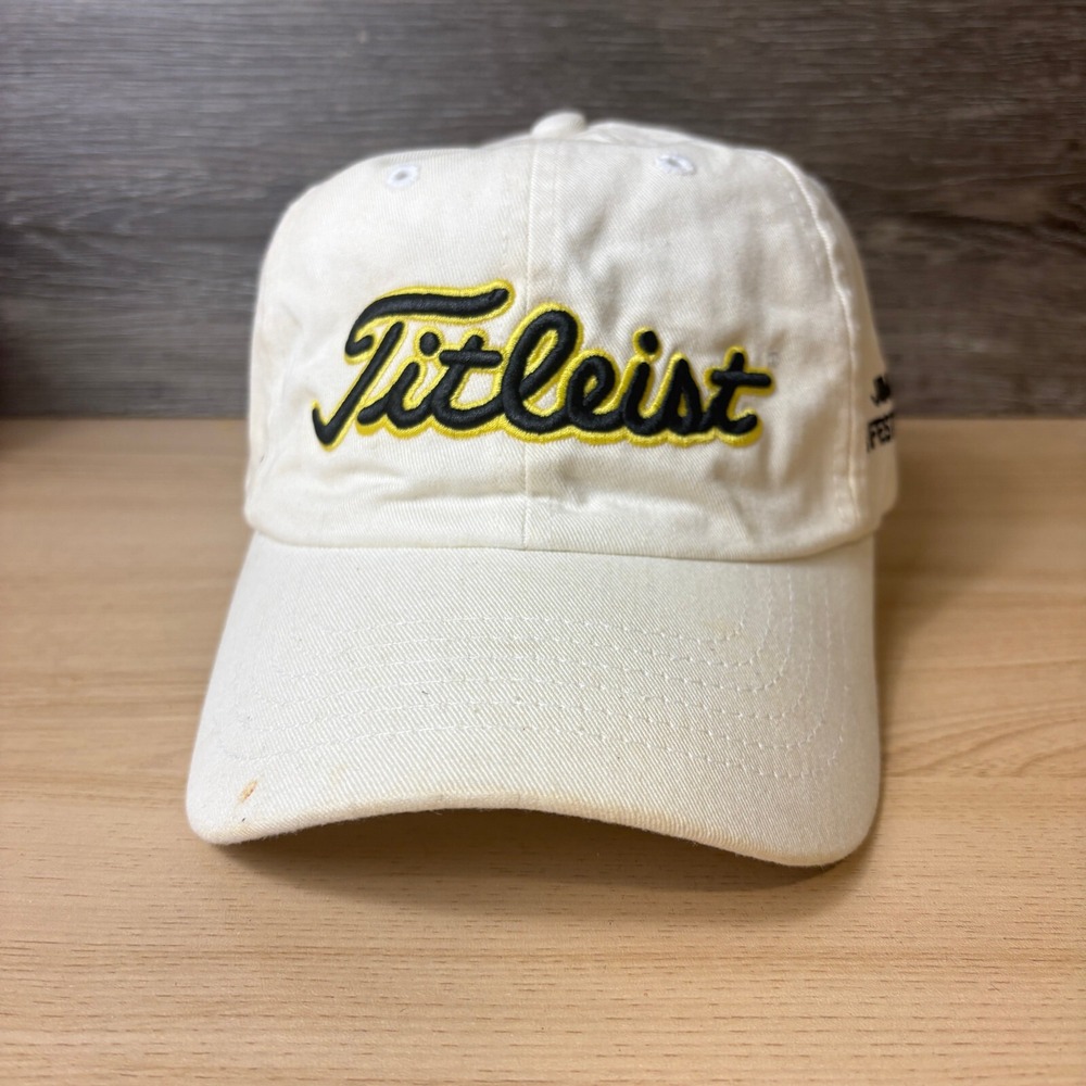 Titleist Hat‎ Cap Strap Back Off White Golf Golfing Festival Of Flowers